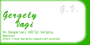 gergely vagi business card